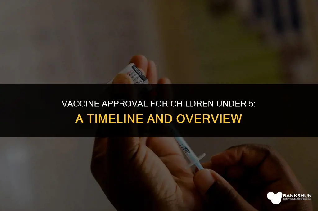 when were vaccines approved for under 5