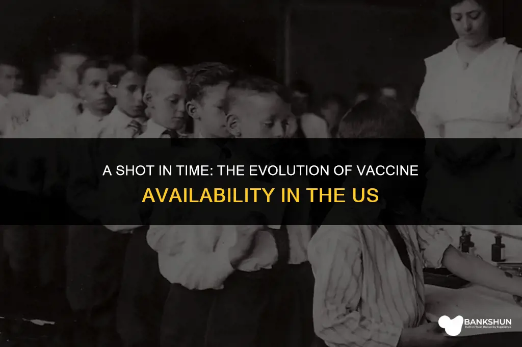 when were vaccines available in the us