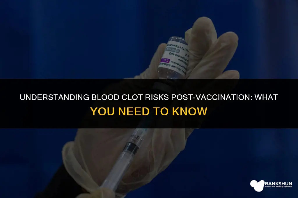 when would blood clot occur after vaccine