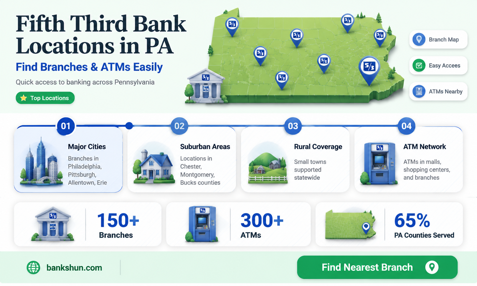 are there fifth third banks in pennsylvania