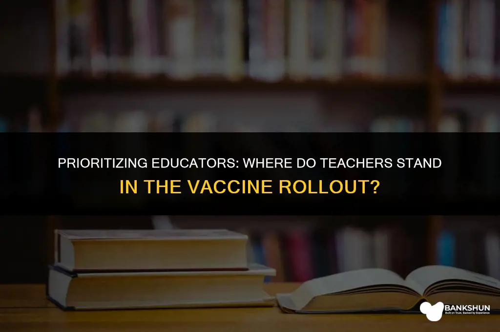 where are teachers on the vaccine list