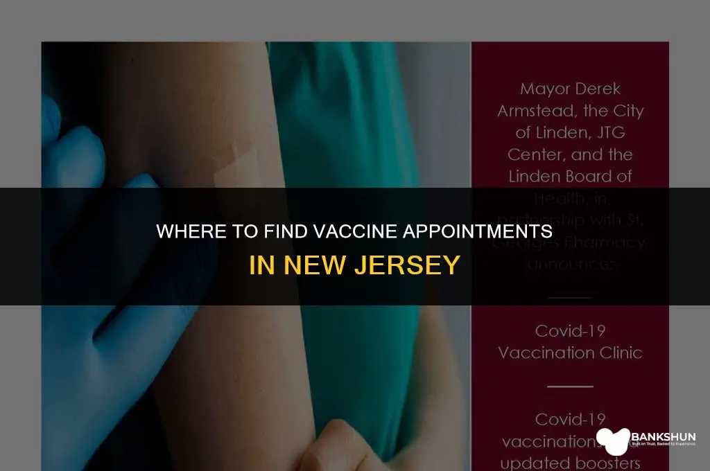 where are there vaccine appointments in nj