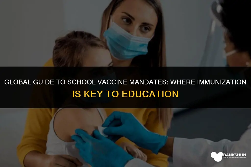 where are vaccines mandatory to attend school