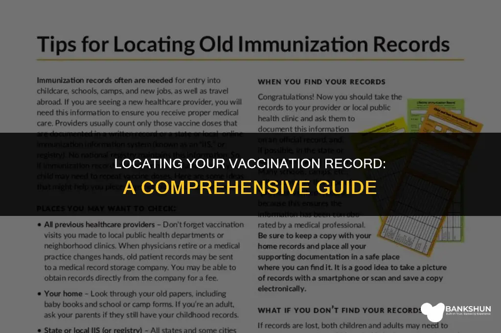 where do i find my vaccination record