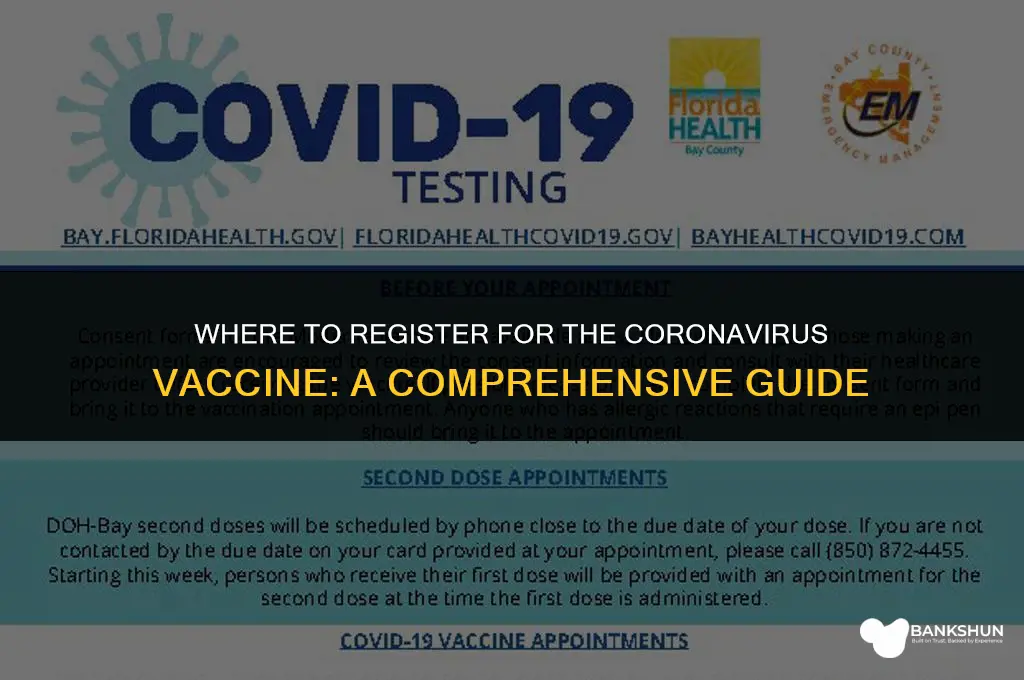 where do i register for coronavirus vaccine