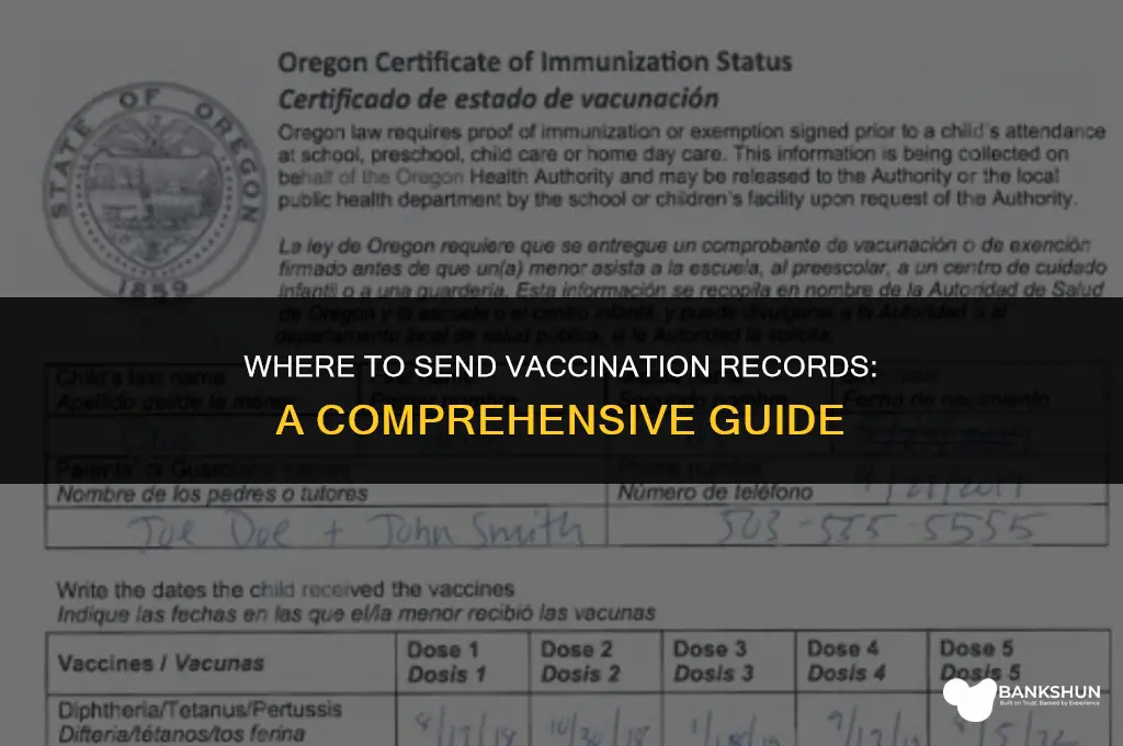 where do i send vaccination record siue