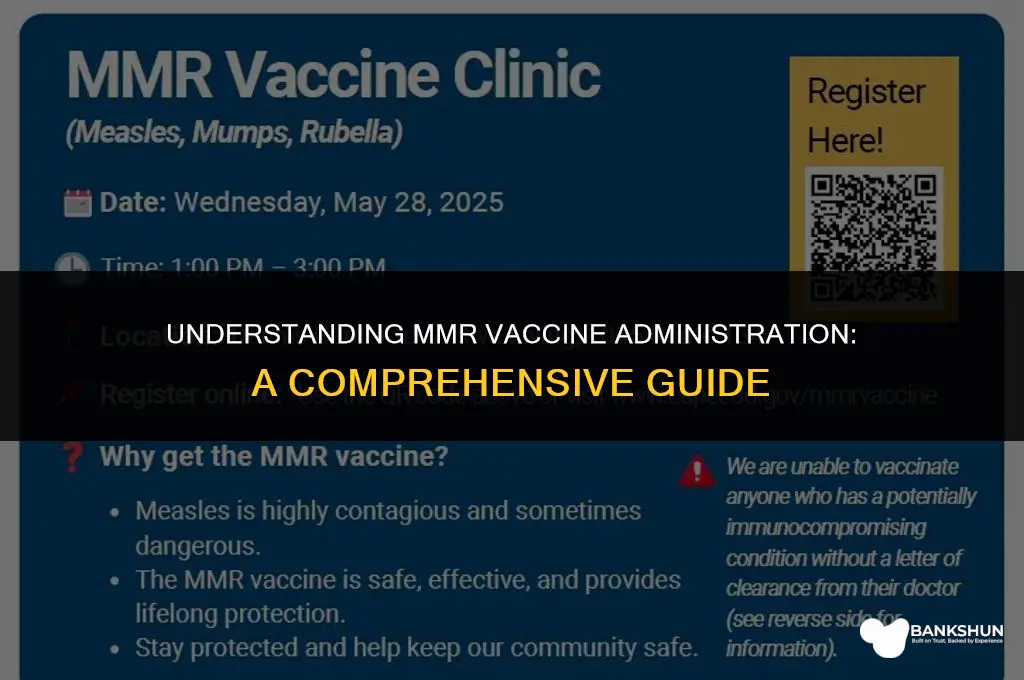 where do they do the mmr vaccine
