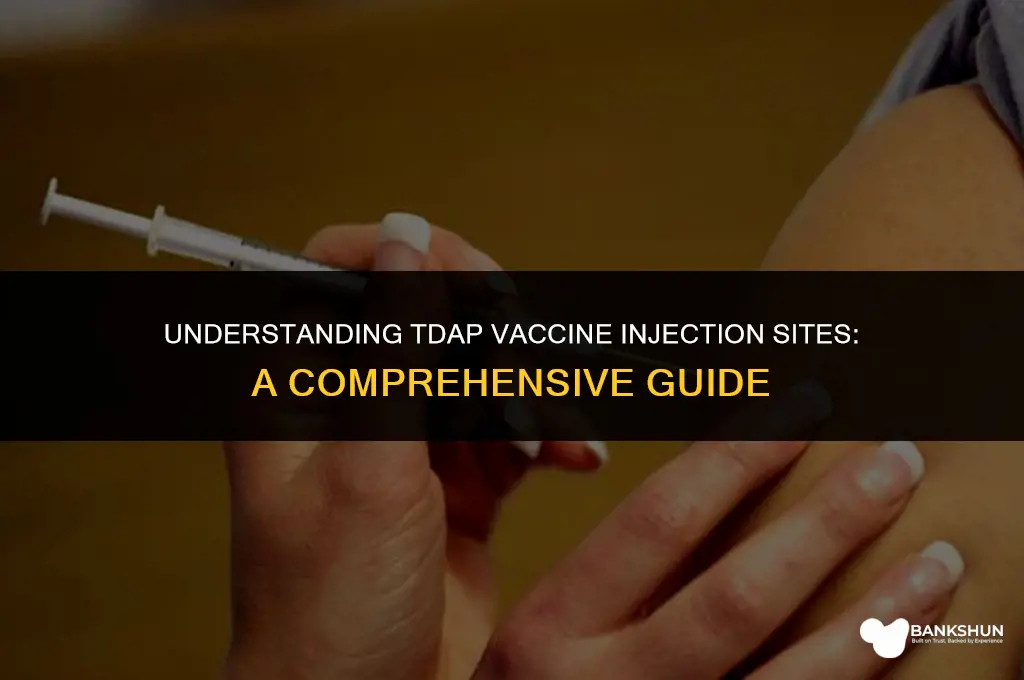 where do they inject the tdap vaccine