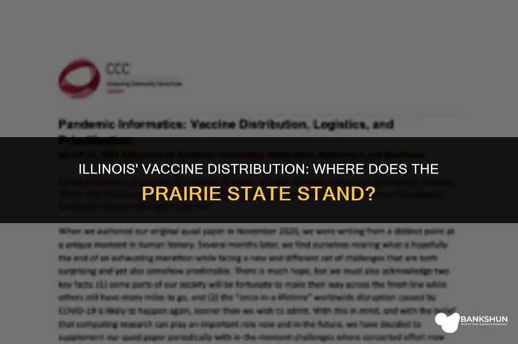 where does illinois rank in vaccine distribution