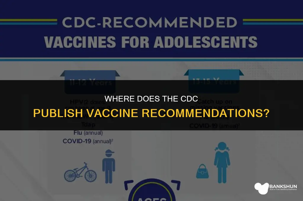 where does the cdc publish vaccine reccomendatins