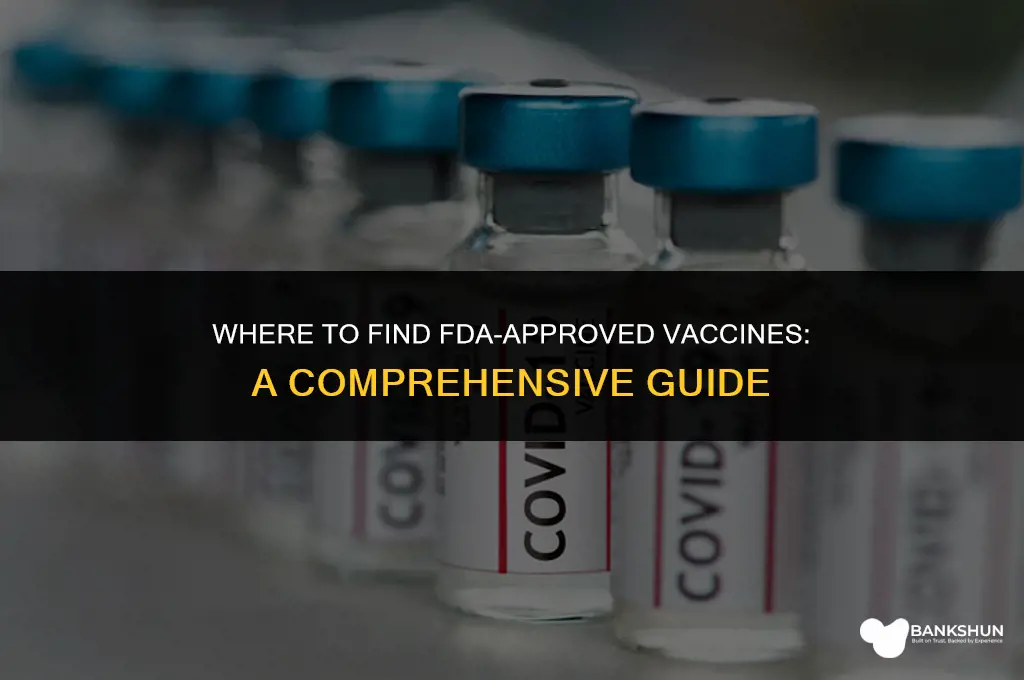 where is the fda approved vaccine available