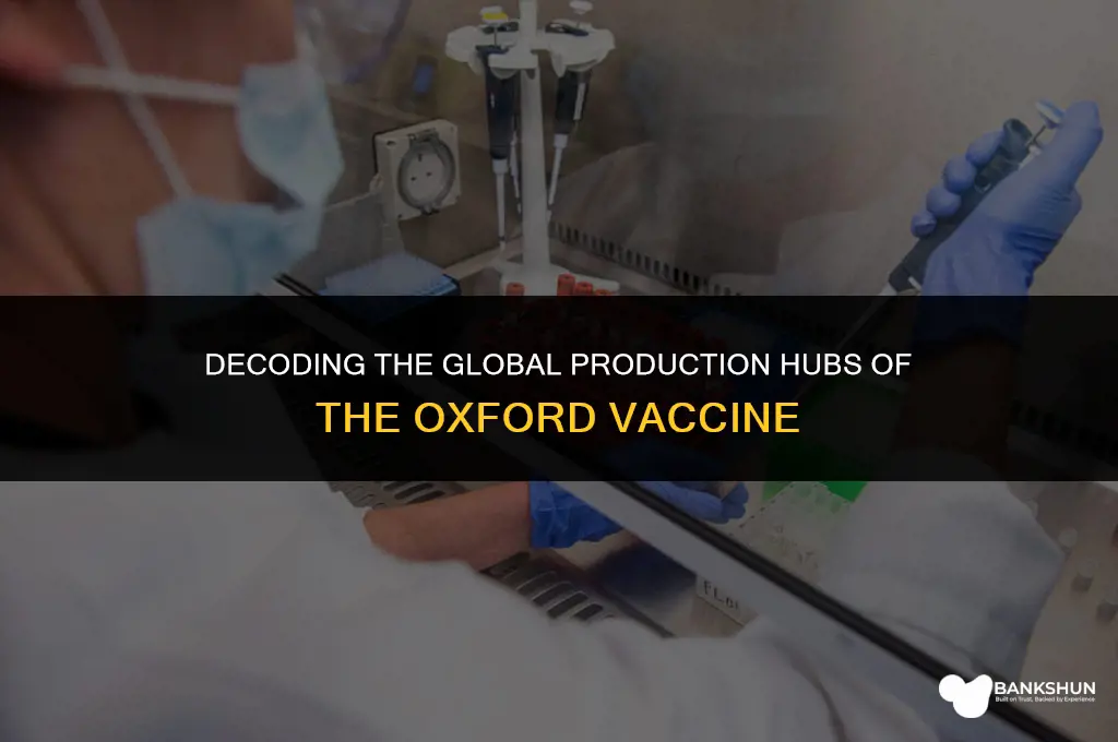 where is the oxford vaccine being made