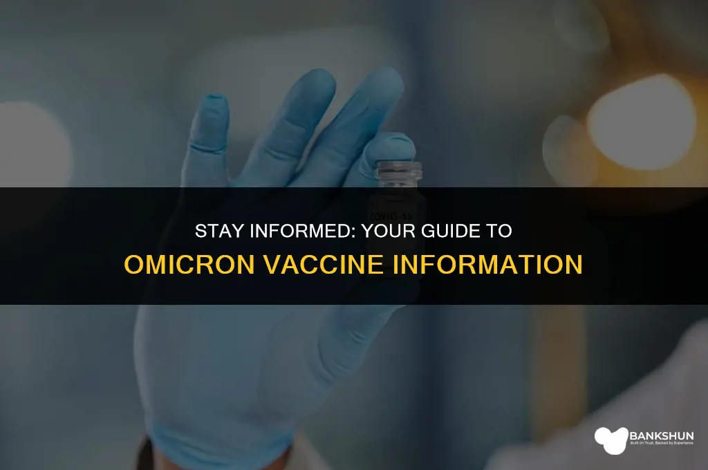 where to find out about omicron vaccines