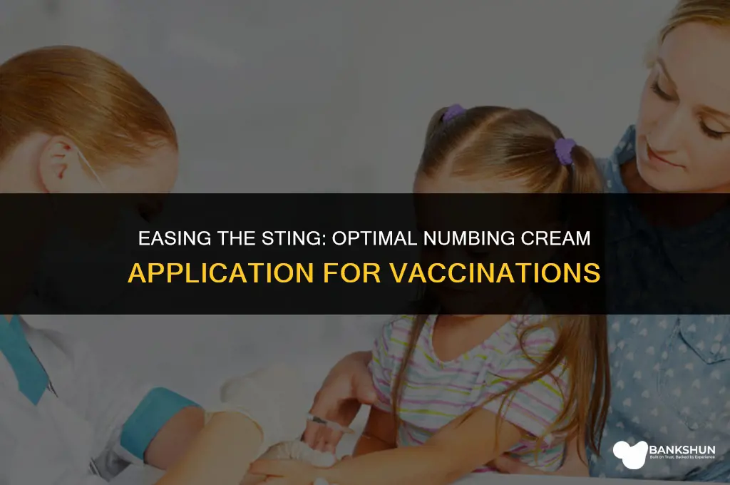 where to put numbing cream for vaccinations