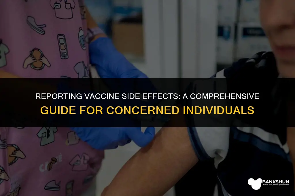 where to report adverse reactions to vaccines