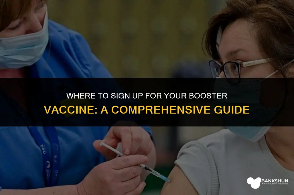 where to sign up for booster vaccine