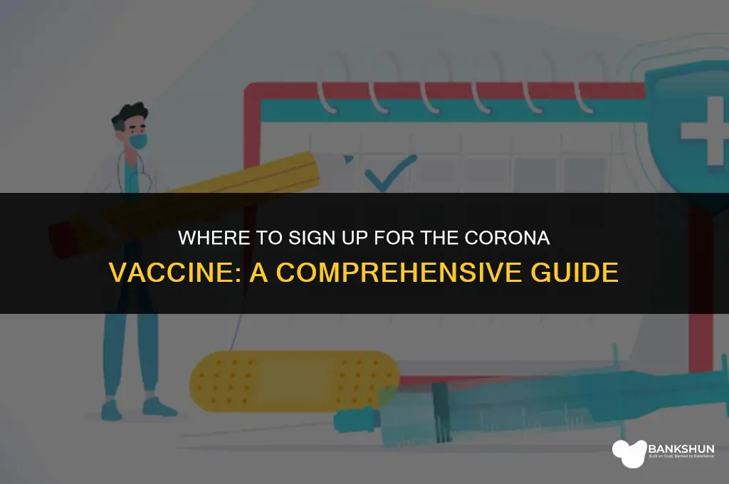 where to sign up for corona vaccine
