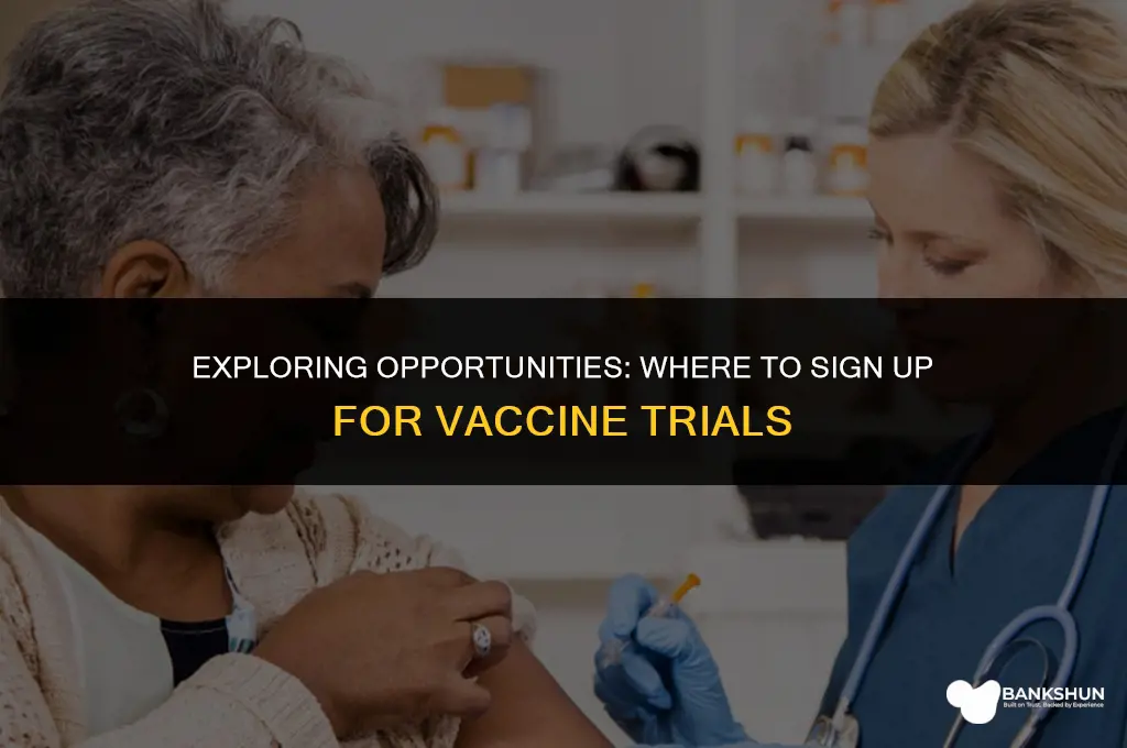 where to sign up for vaccine trials