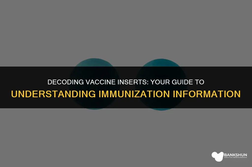 where yan i find the vaccine insert