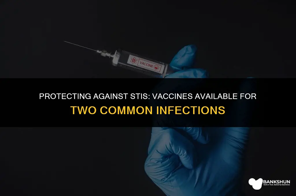 which 2 stis have a vaccine available