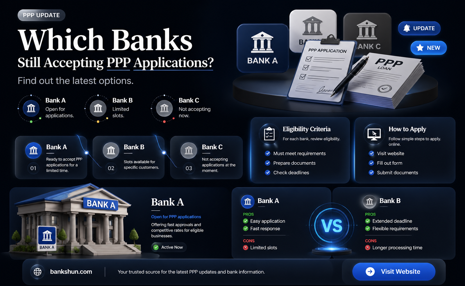 are any banks accepting applications for ppp