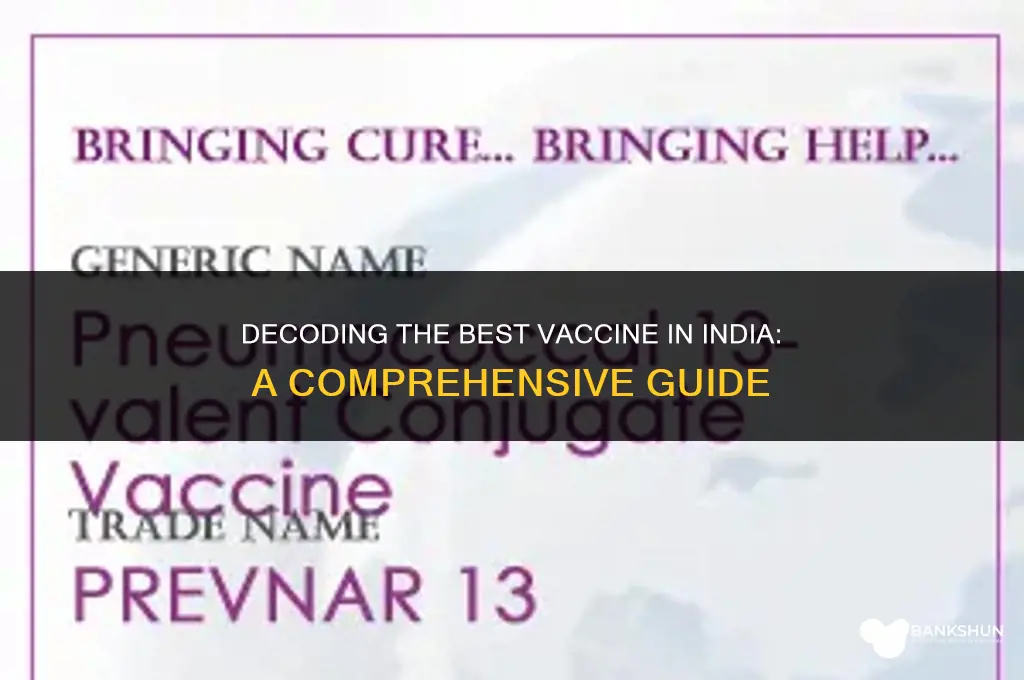 which is the best vaccine in india