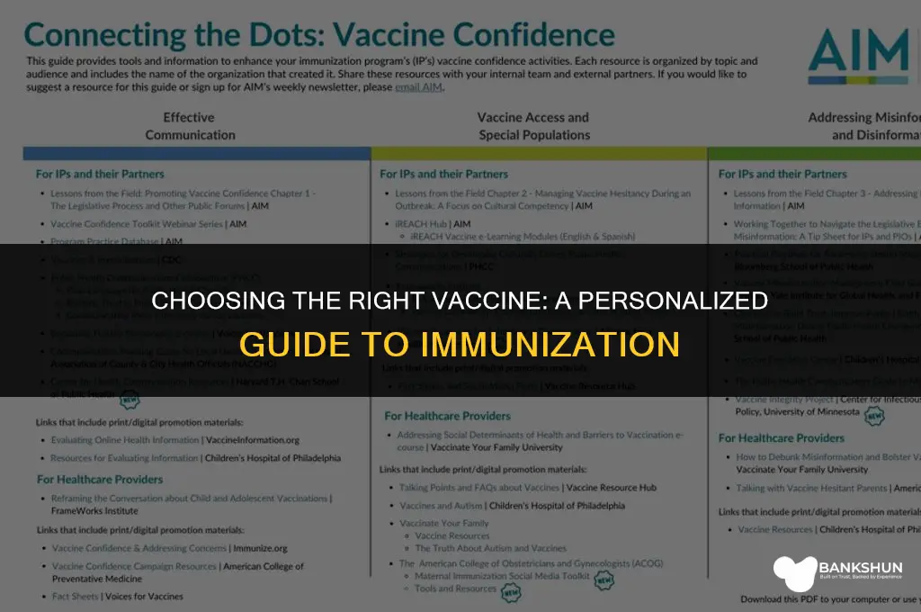 which is the right vaccine for me
