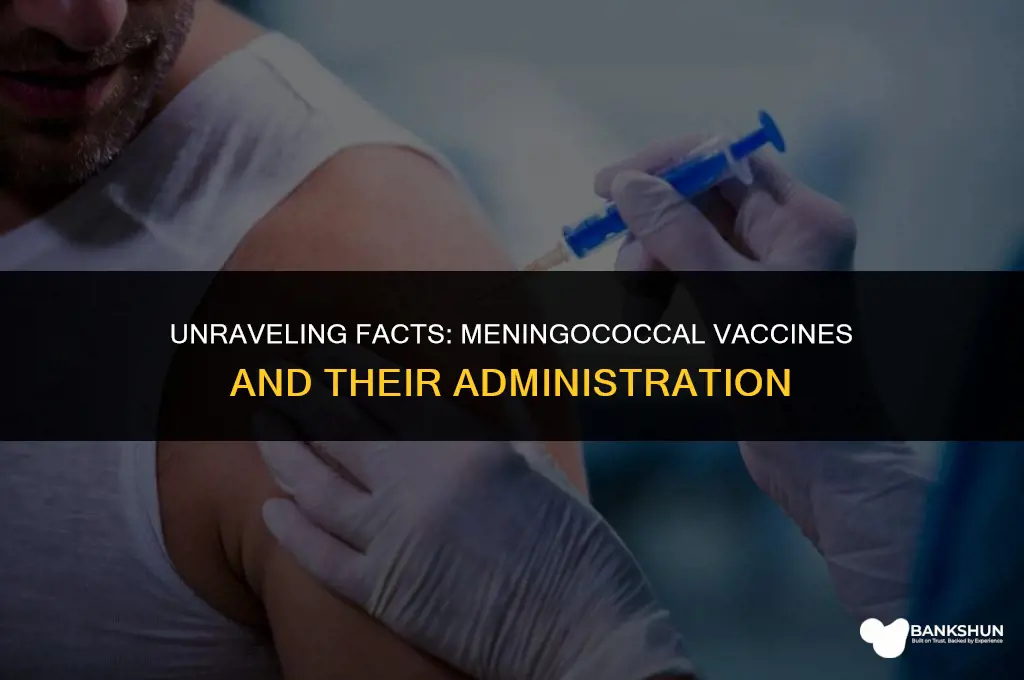 which is true when administering meningococcal vaccines