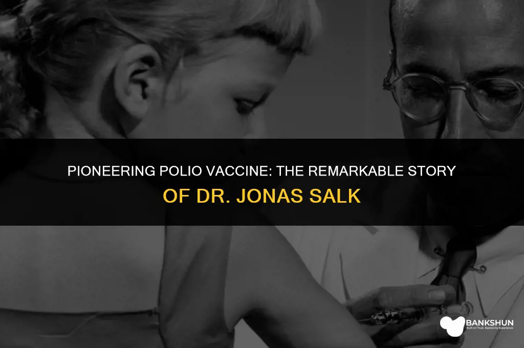 which man developed a vaccine against polio