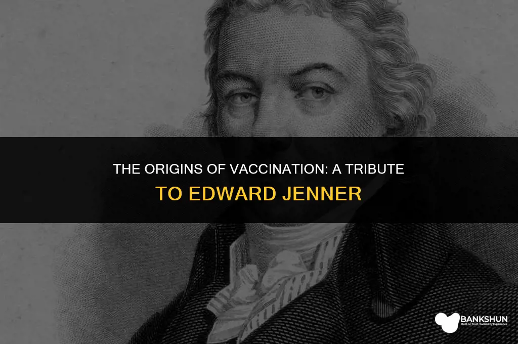 which medical leader coined the term vaccine