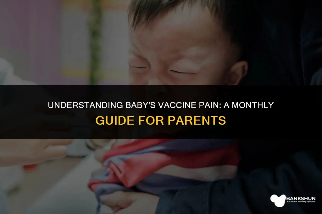 which month vaccine is painful for baby