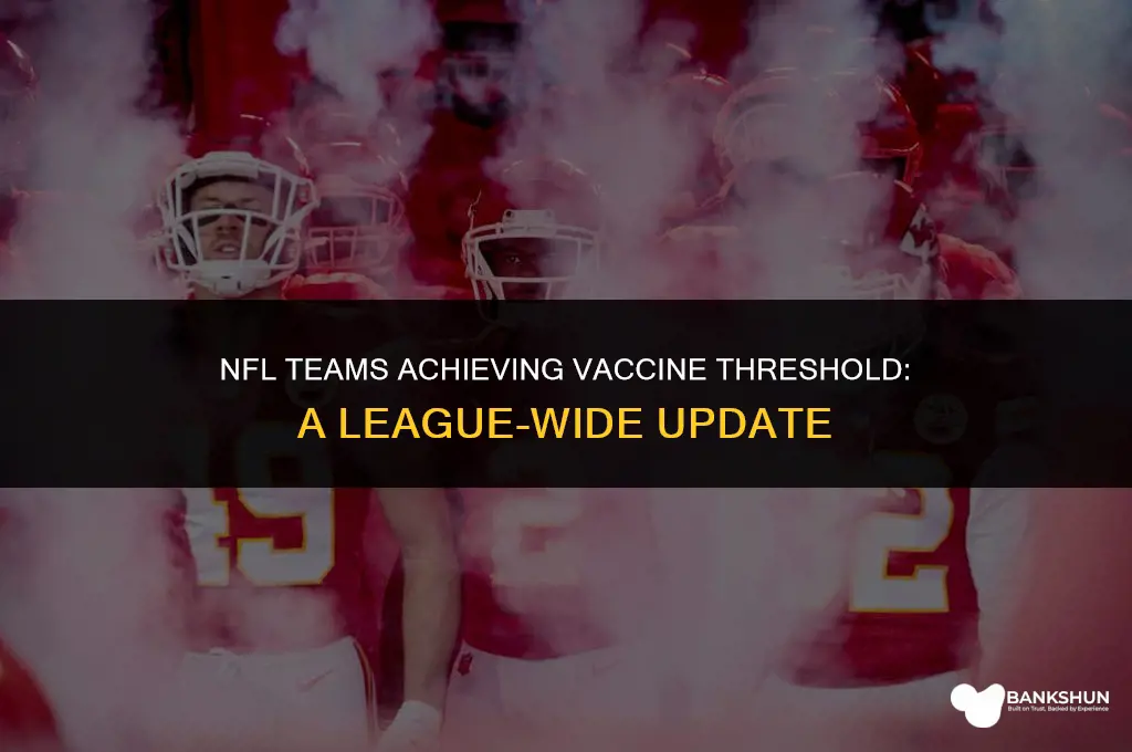 which nfl teams met the vaccine threshold