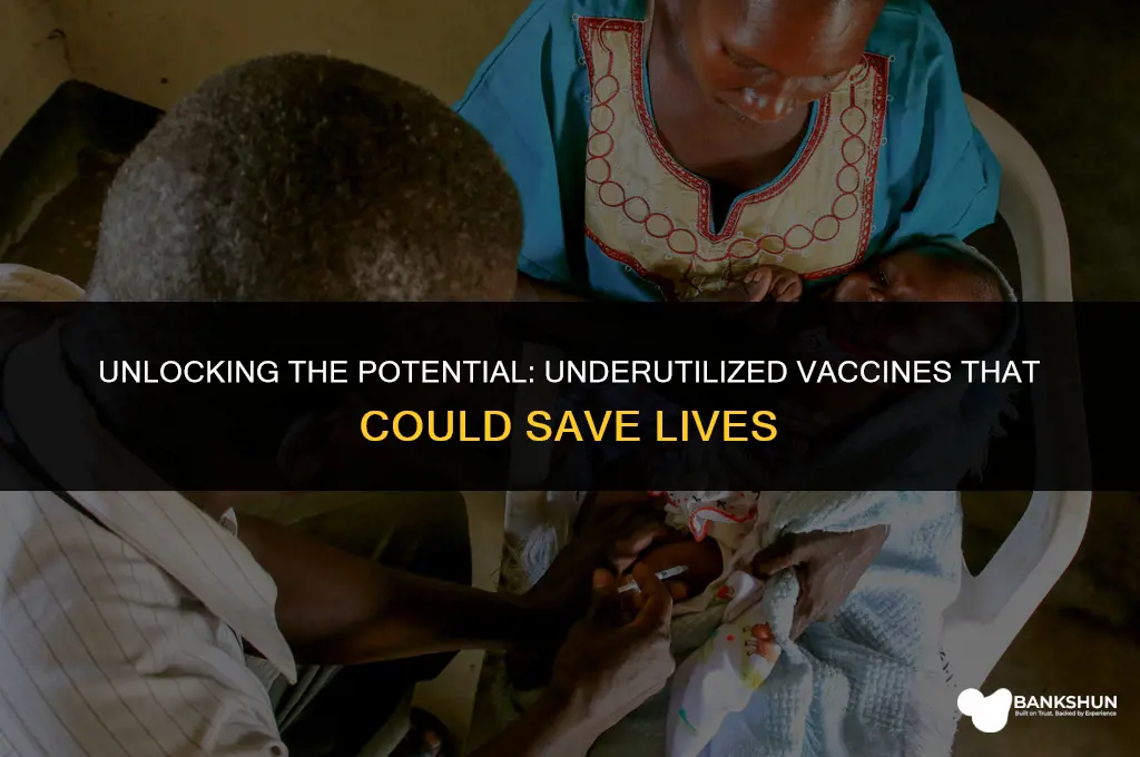 which of the following vaccines is underused