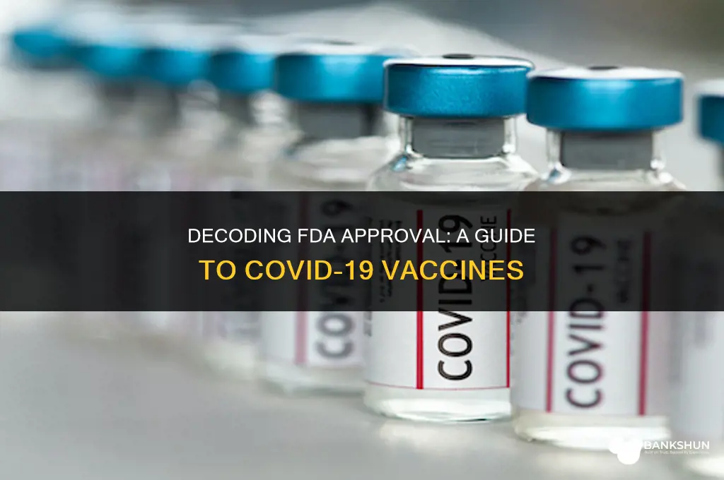 which of the vaccines are fda approved