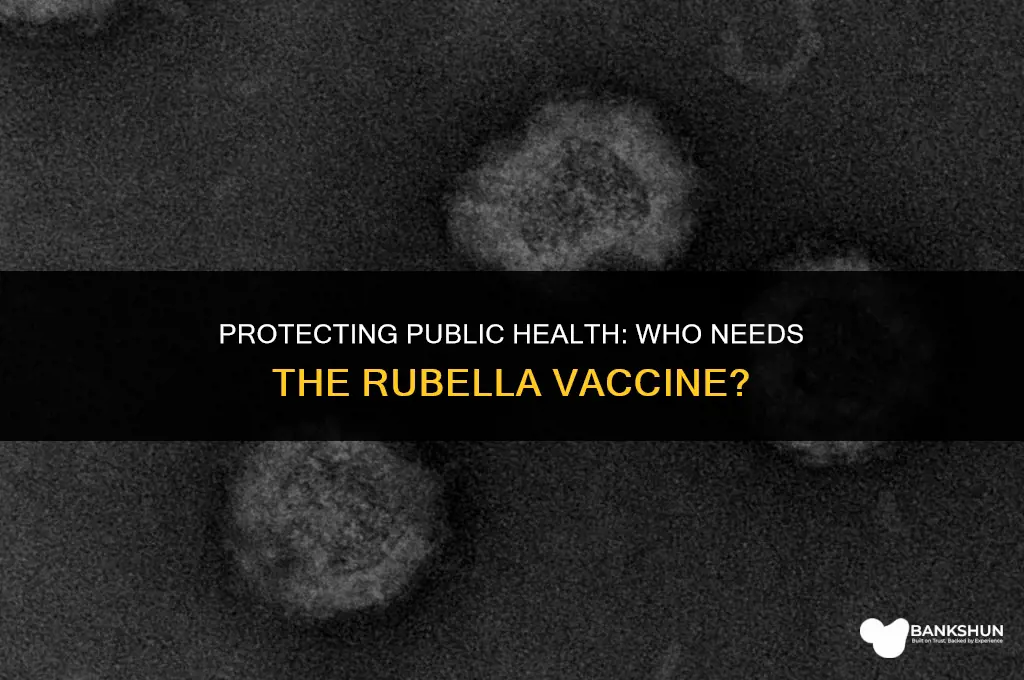 which patient would receive the rubella vaccine