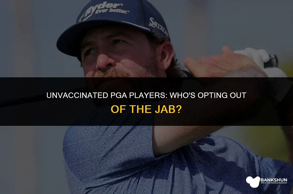 which pga players have not been vaccinated