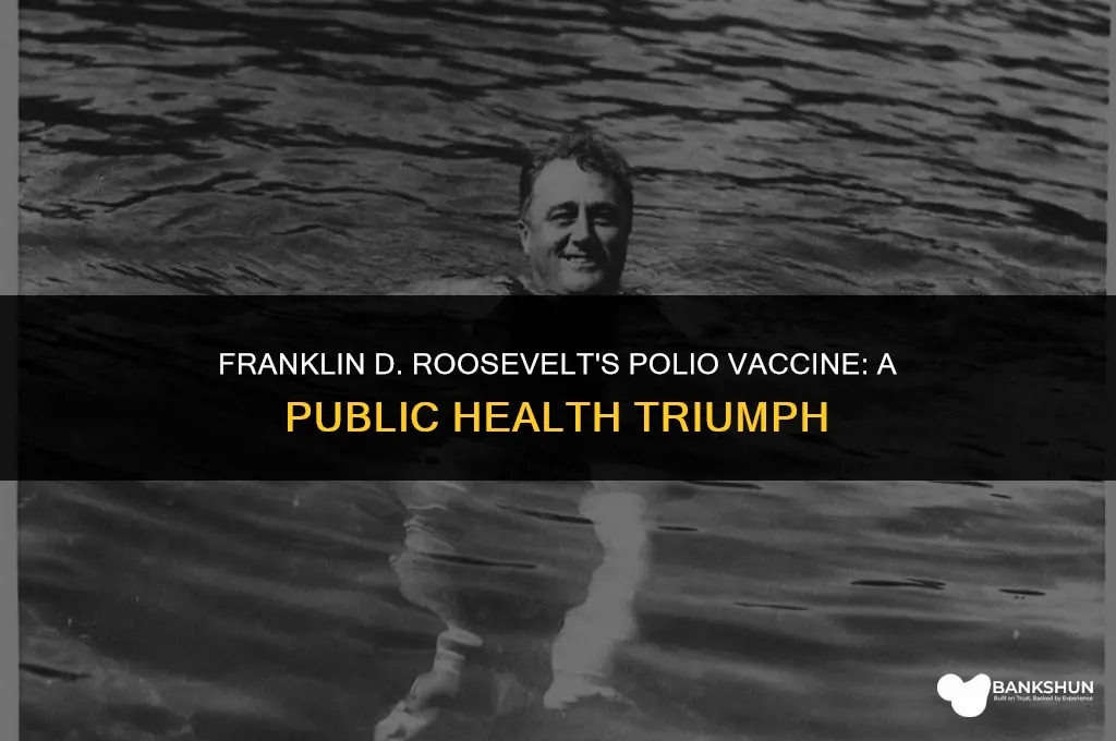 which president took the polio vaccine publicly