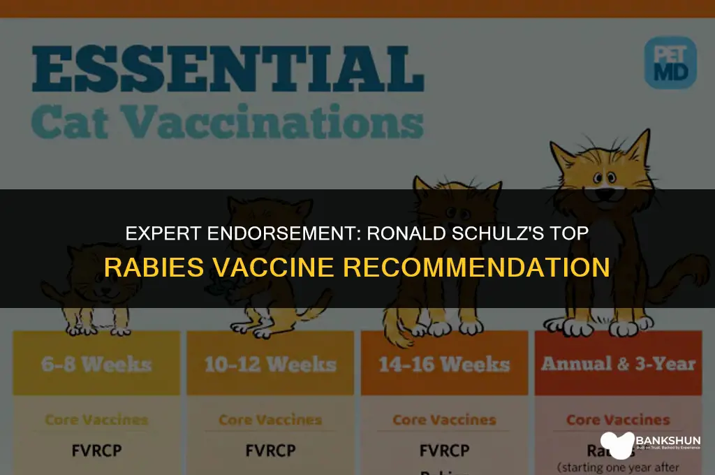 which rabies vaccine does ronald schulz recommend