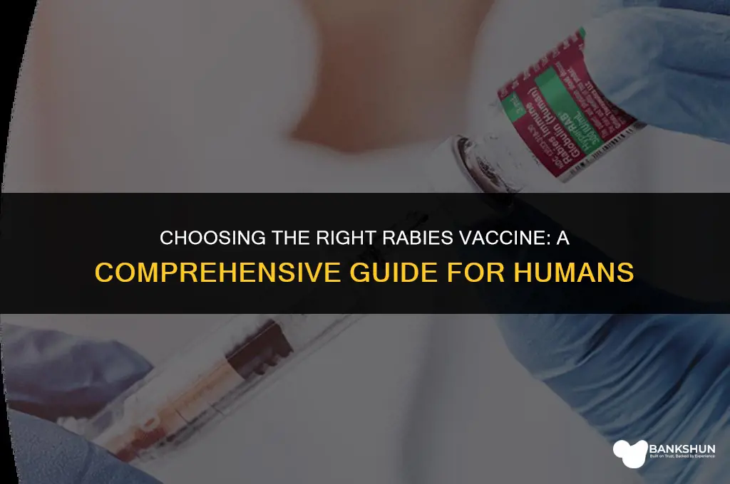which rabies vaccine is best for humans