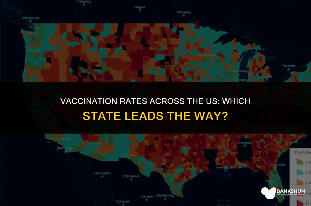 which state has highest percentage of vaccinated