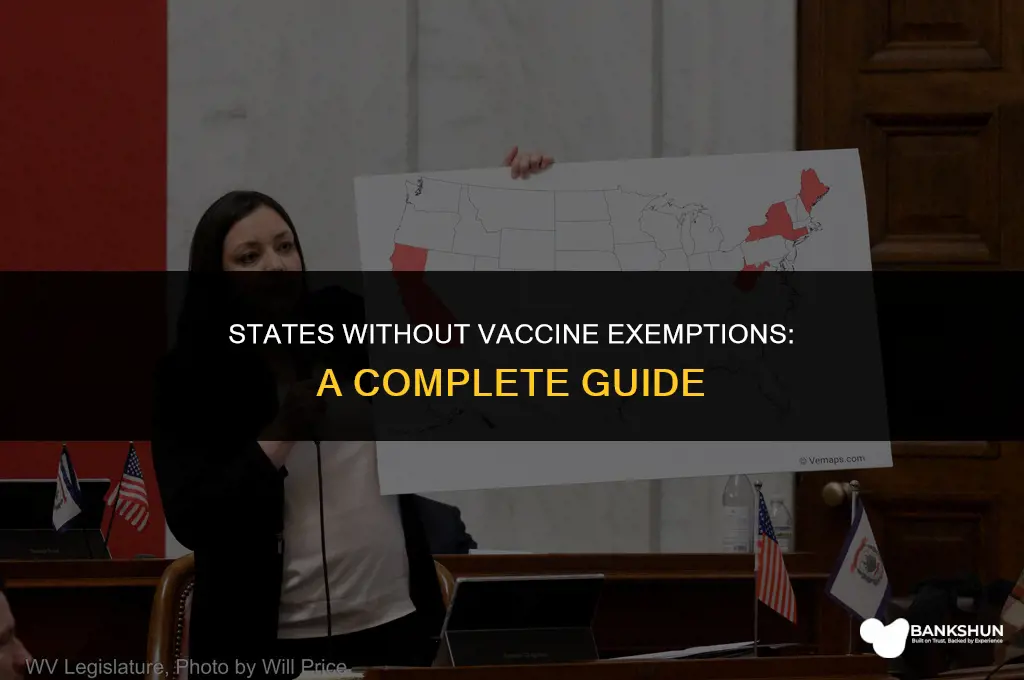 which states do not allow vaccine exemptions
