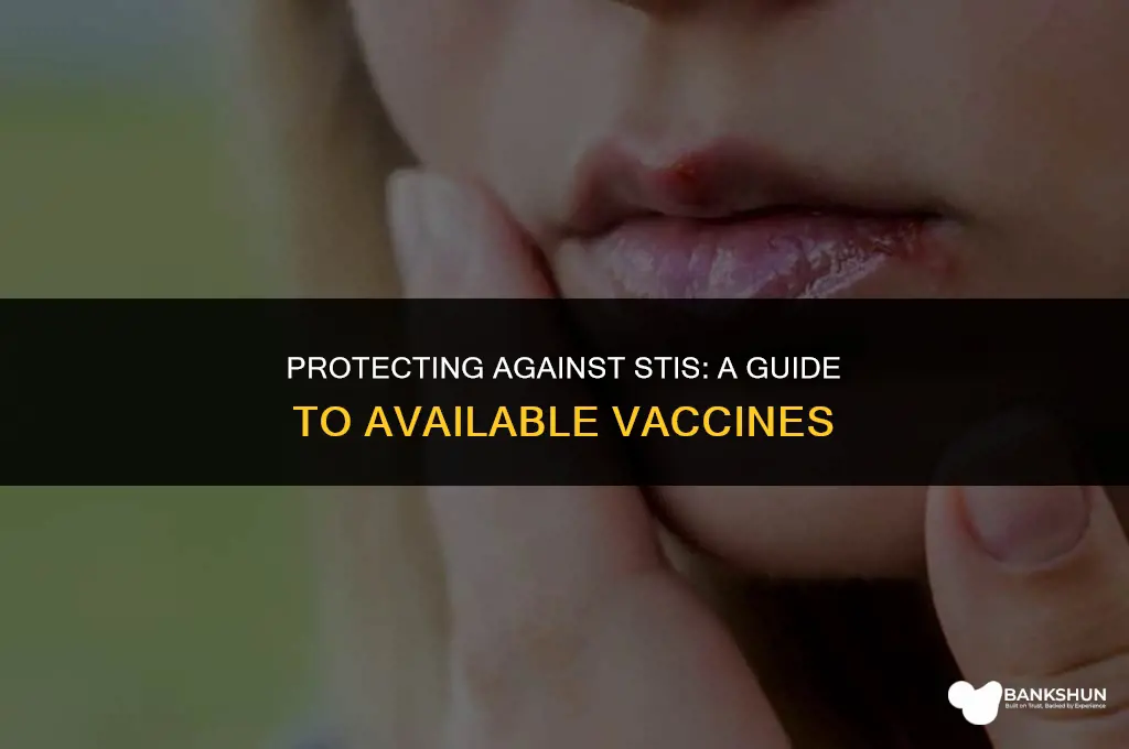 which stis have vaccines to prevent them