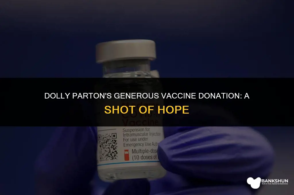 which vaccine did dolly parton donate to