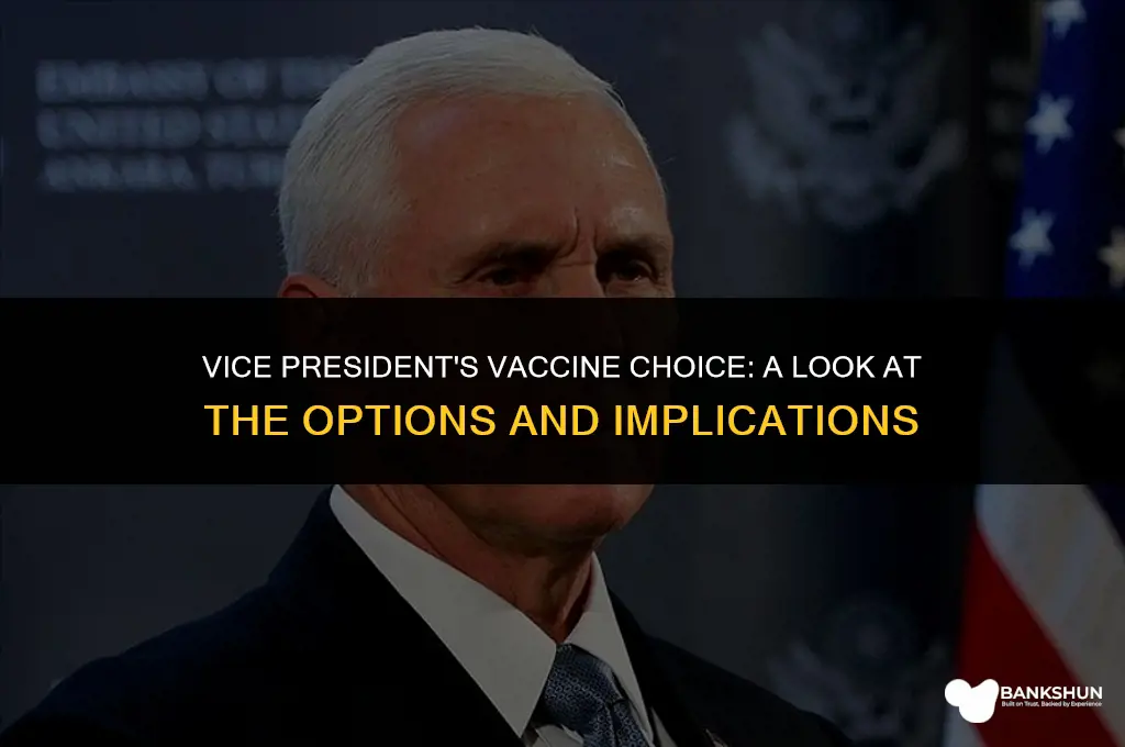 which vaccine did the vice president receive