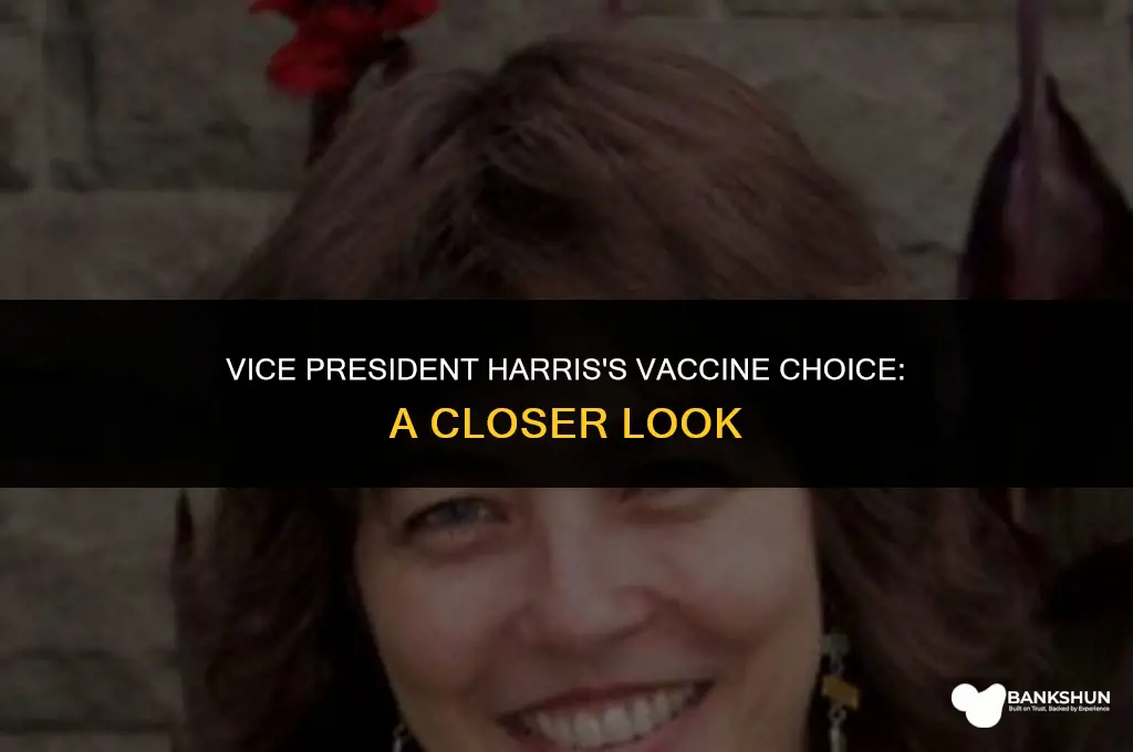 which vaccine did vice president harris receive