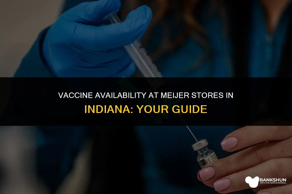 which vaccine does meijer have in indiana