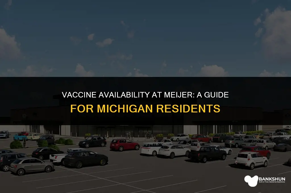 which vaccine does meijer have in michigan