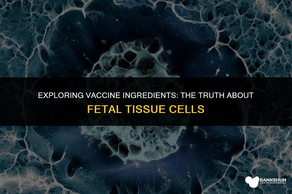 which vaccine has aborted fetal tissue cells