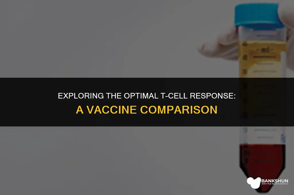 which vaccine has best t cell response