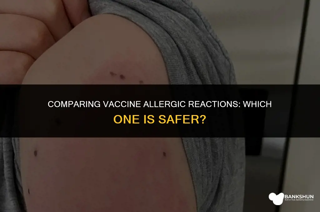 which vaccine has had less allergic reactions